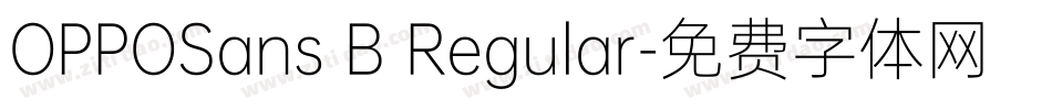 OPPOSans B Regular字体转换